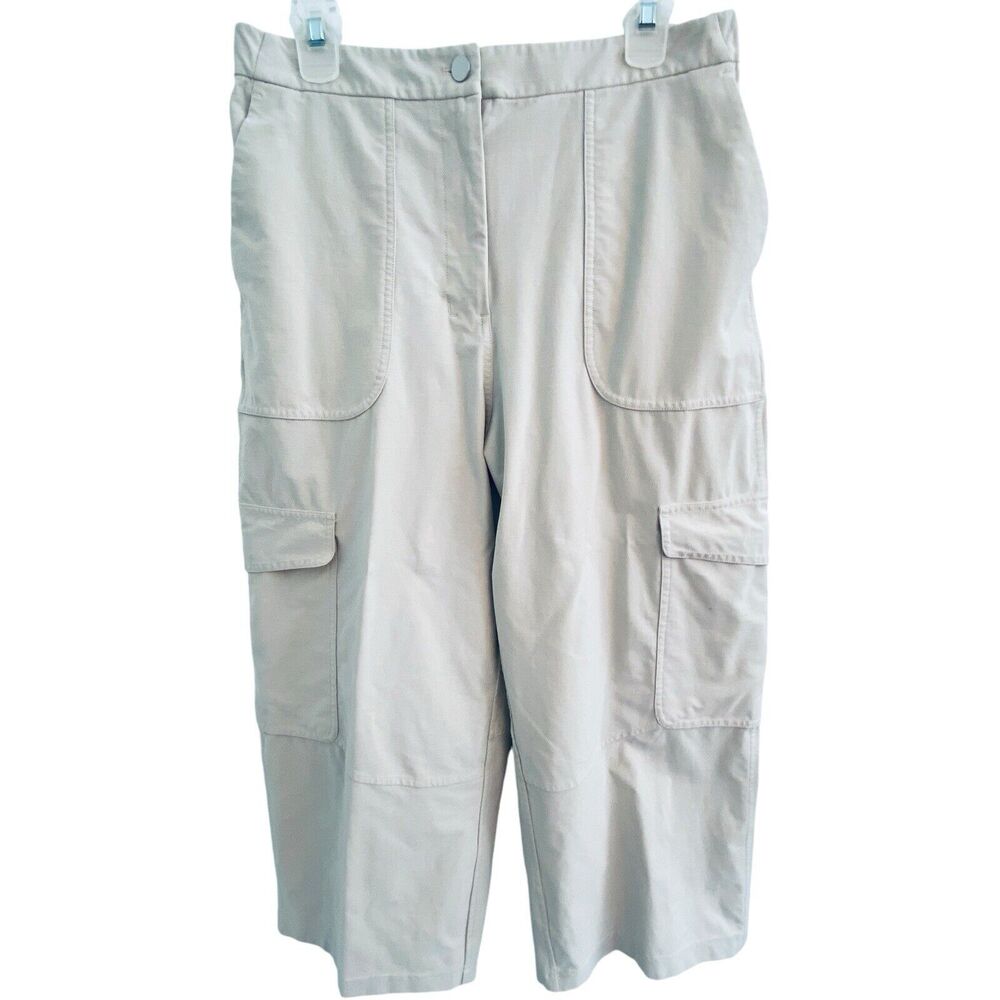 Lululemon Light Utilitech Cargo Pants Pocket Crop Womens 31 NATI Natural Ivory